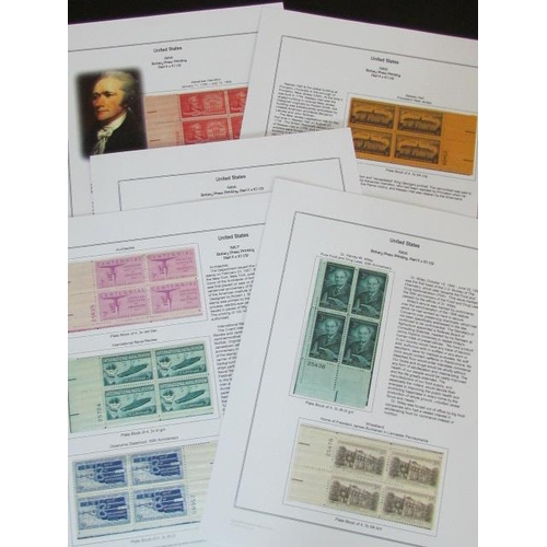 1733 - United States Stamps Depicting Different Figures in Politics, Writings, Inventions and War