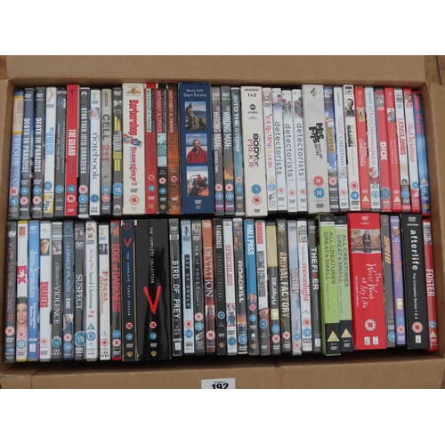 192 - Two Large Boxes of DVDs As Photographed