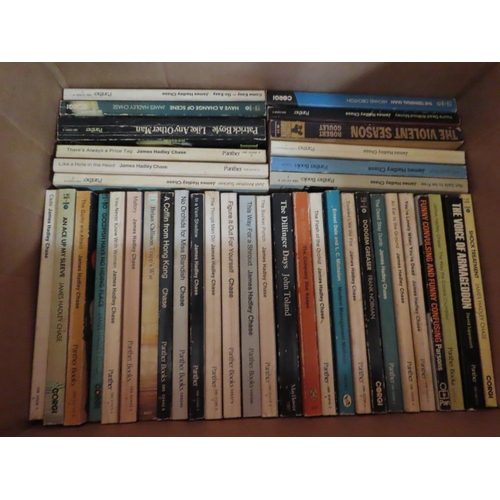 222 - Box of Vintage Paperback Books Mainly by James Hadley Chase