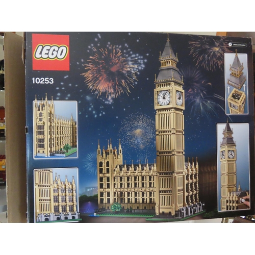 235 - Lego Set 10253 Big Ben and The Houses of Parliament Constructed and Displayed within Custom Perspex ... 