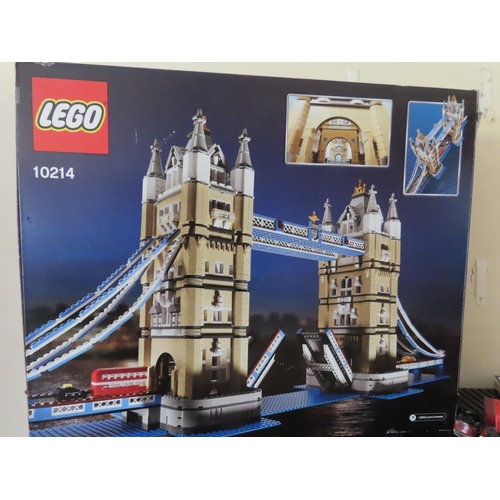 236 - Lego Set 10214 Tower Bridge Constructed and Displayed in Custom Perspex Case of 41 Inches x 19 Inche... 