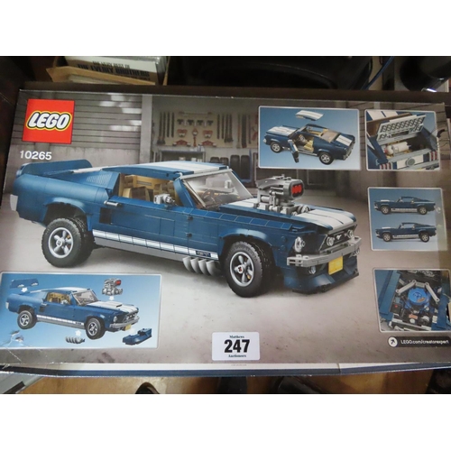 247 - Lego Technic Set 10265 Shelby GT Constructed and Contained in Original Box