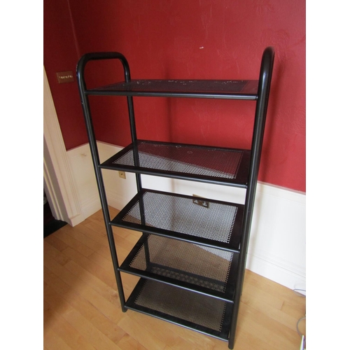 257 - Cast Metal Five Tier Office Shelving Unit