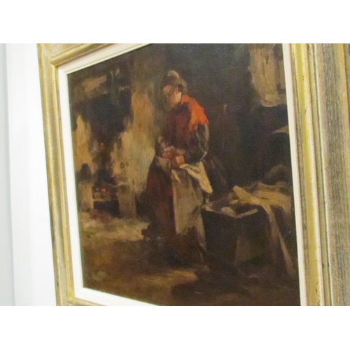 278 - Oil Painting Depicting Mother and Child in Bespoke Frame in Immaculate Condition 60cm x 40cm