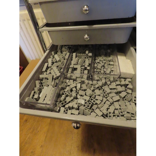 302 - Another Set of Ten Filing Drawers Containing Lego Pieces