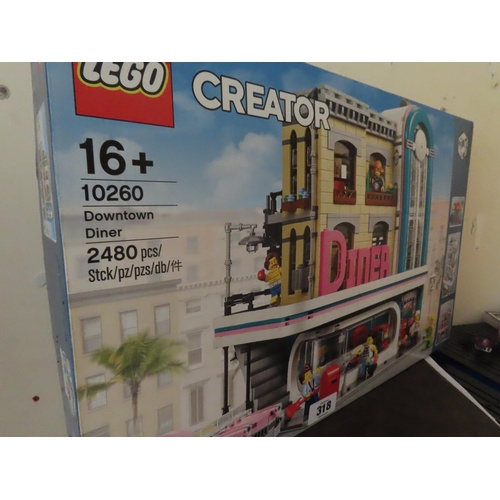 318 - Lego Set 10260 Downtown Diner Unopened in Original Box