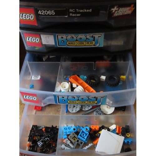 319 - Set of Eight Stacking Shelf Units Containing Lego Pieces of Quantity