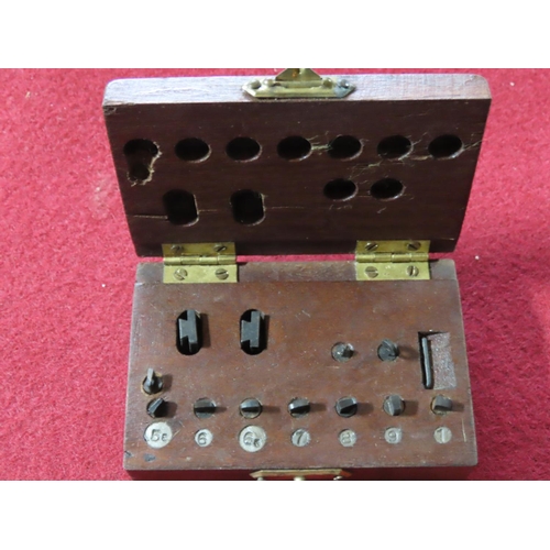 344 - Unusual Set of Boxed Weights 3.5 Inches x 2 Inches