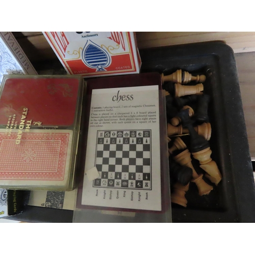 362 - Collection of Vintage Playing Cards Chest Game etc.