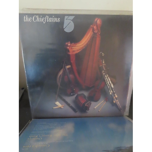 376 - Collection of Vinyl to Include Christy Moore, The Chieftains etc. Twenty Five in Lot