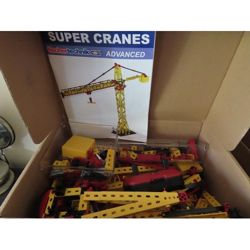 395 - Fischer Technik Super Cranes Set in Box with Manual