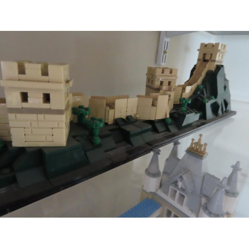 401 - Lego 21041 Three Great Wall of China Sets Constructed with Original Boxes and Manual Present