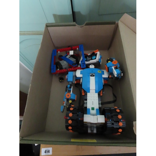 402 - Two Boxes Containing Lego Technic Figures and Parts