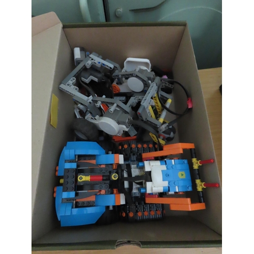 402 - Two Boxes Containing Lego Technic Figures and Parts