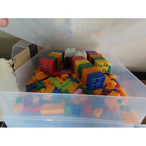 417 - Large Quantity of Lego Pieces Contained in Four Boxes As Photographed