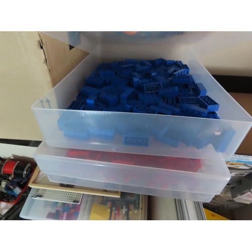 417 - Large Quantity of Lego Pieces Contained in Four Boxes As Photographed