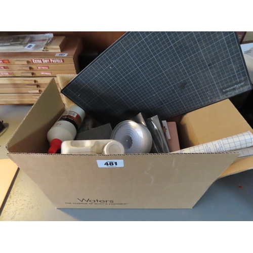 481 - Another Box Containing Arts and Stationary