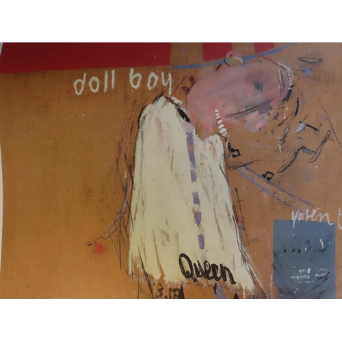 484 - David Hockney 'Doll Boy' Exhibition Poster 1992 33 Inches x 23 Inches