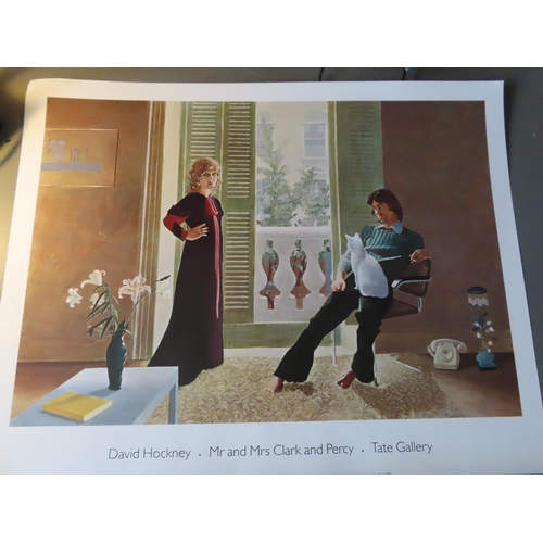 485 - David Hockney Exhibition Poster 'Mr and Mrs Clarke Percy' Tate Gallery 1999 29 Inches x 22 Inches