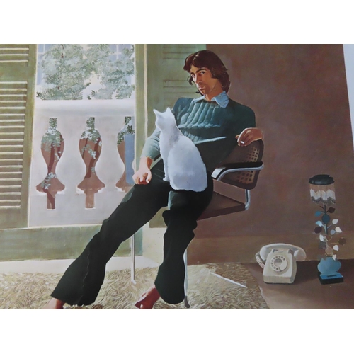 485 - David Hockney Exhibition Poster 'Mr and Mrs Clarke Percy' Tate Gallery 1999 29 Inches x 22 Inches