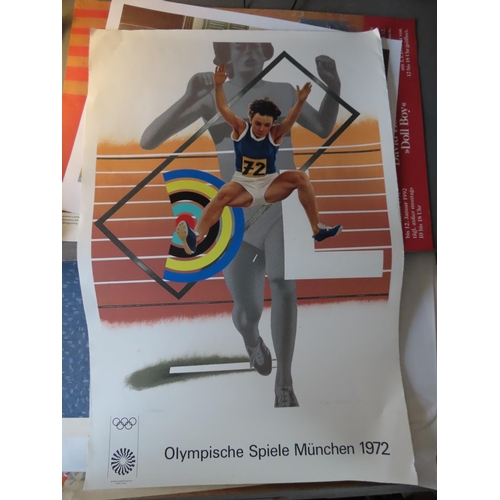 486 - Munich Olympics 1972 Original Lithographic Poster Number 128 of 200 Signed 70cm x 105cm