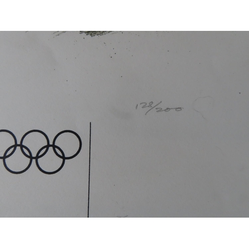 486 - Munich Olympics 1972 Original Lithographic Poster Number 128 of 200 Signed 70cm x 105cm