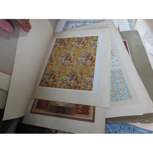 489 - Contents of Drawer Three Consists of Quantity of Mostly Antique Design Plates Particularly Fabric De... 