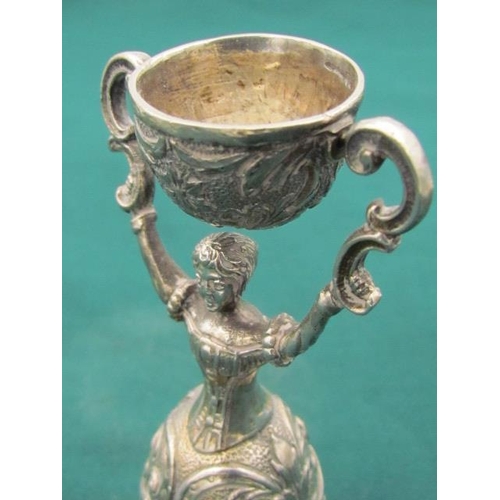 582 - Solid Silver Wedding Cup Hallmarked in Excellent Condition Possibly from Germany