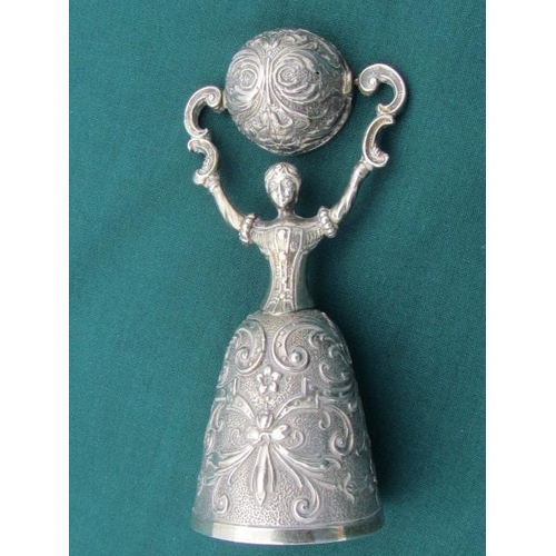 582 - Solid Silver Wedding Cup Hallmarked in Excellent Condition Possibly from Germany