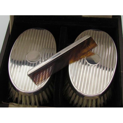 587 - Solid Silver Clothes Brushes in Immaculate Condition Bristles Strong and Firm Wonderfully Crafted wi... 