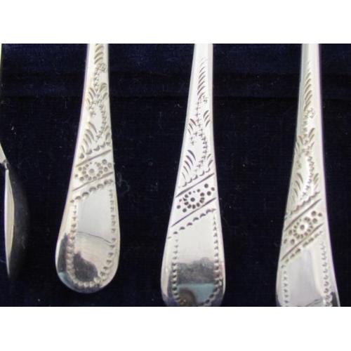 588 - Set of Teaspoons with Sugar Tongs in Good Condition in Own Display Case