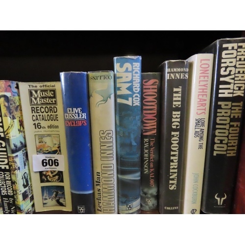 606 - Clive Cussler 'Cyclops' 1986 Together with Quantity of Other Including Fiction and Non Fiction