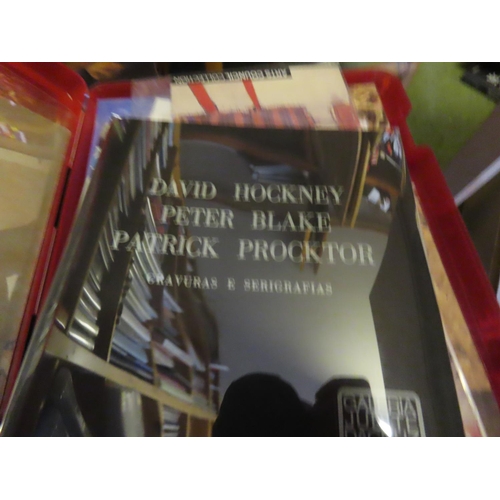 641 - 18 Portraits by David Hockney and Small Quantity of Other Exhibition Catalogues etc. by Hockney