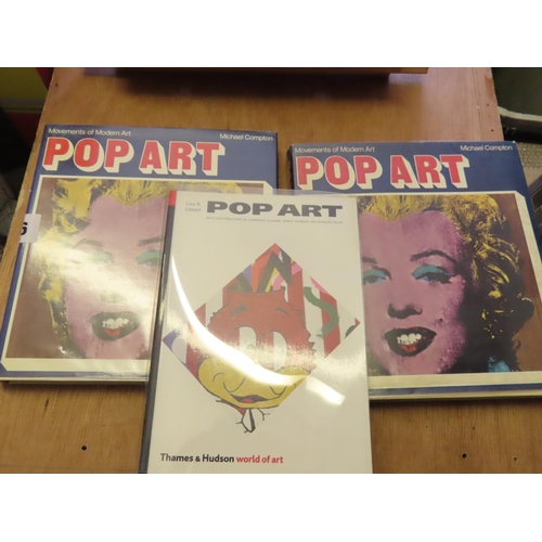 656 - Pop Art by Michael Compton Two Copies Together with Two Other Books on Pop Art