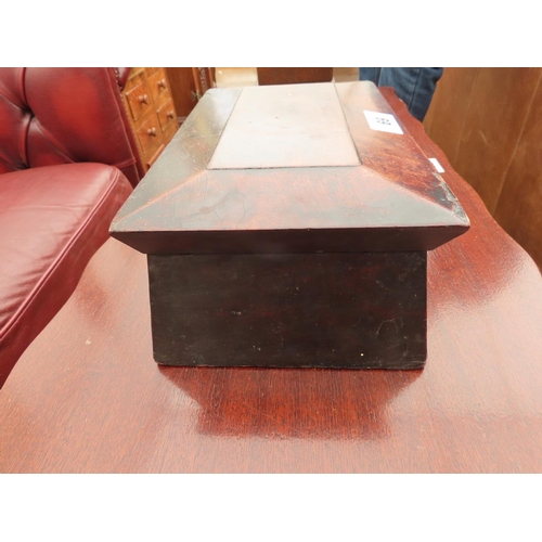 69 - Antique Mahogany Work Box of Unusual Shape Approximately 12 Inches Wide x 7.5 Inches Deep x 5 Inches... 