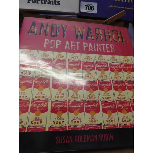 706 - Andy Worhol Pop Art Painter by Susan Goldman Rubin and Two Other Warhol Related Volumes