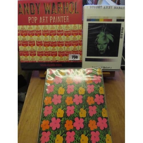 708 - I Bought Andy Warhol by Richard Polsky and Two Other Volumes on Warhol