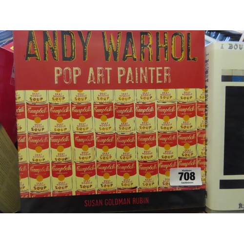 708 - I Bought Andy Warhol by Richard Polsky and Two Other Volumes on Warhol