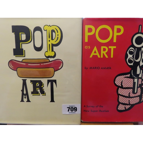 709 - Pop Art Redefined by John Russel and Suzi Gablik and Two Other Volumes on Pop Art