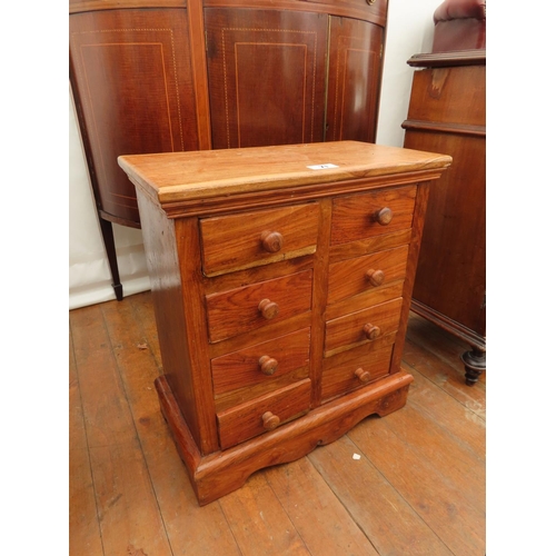 71 - Unusual Miniature Chest Featuring Eight Small Drawers 21 Inches Wide x 23 Inches Tall x 11 Inches De... 