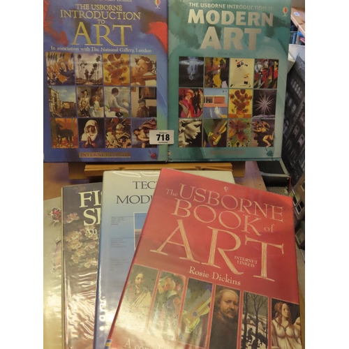 718 - Collection of Four Art Related Books and Two Fishing Season Related Books As Photographed