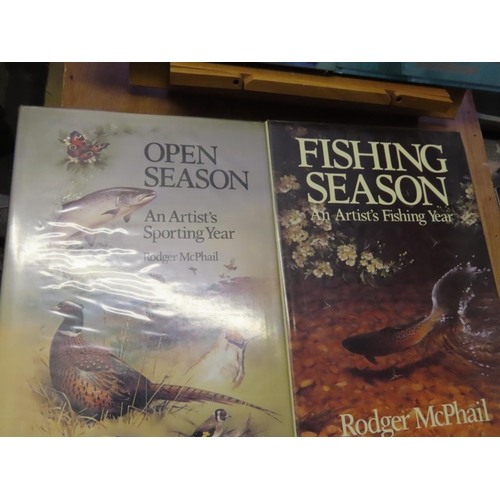 718 - Collection of Four Art Related Books and Two Fishing Season Related Books As Photographed