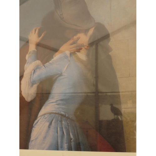 79 - Gilt Framed Print of 'The Kiss' by Francesco Hayez 20 Inches x 18 Inches