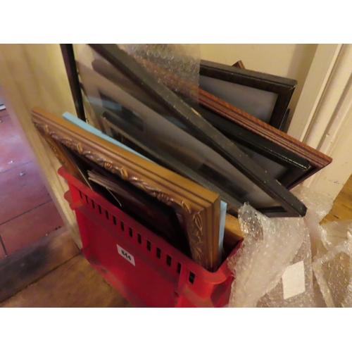 844 - Two Boxes of Assorted Photo and Picture Frames