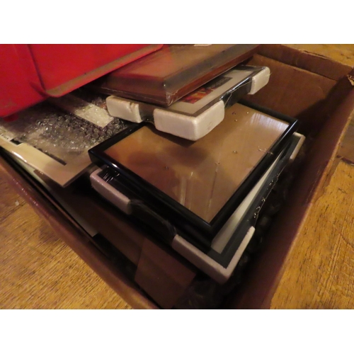 844 - Two Boxes of Assorted Photo and Picture Frames