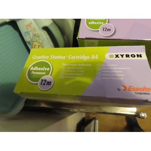 846 - Box Containing Xyron Creative Station and Three Spare Cartridges,  etc.