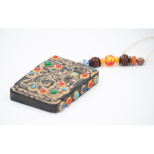 853 - Tibetan Hard Stone Pendant