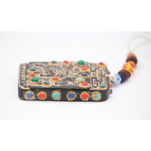 853 - Tibetan Hard Stone Pendant