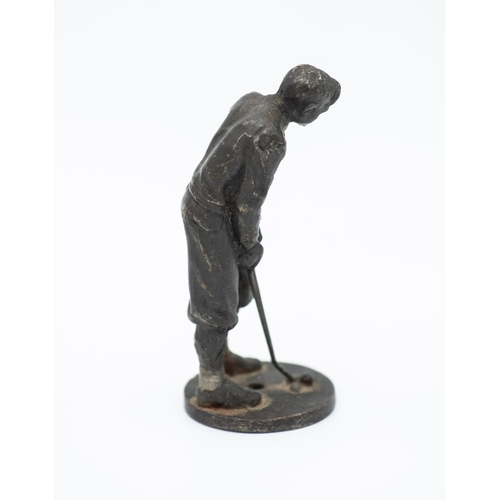 862 - Bronze Golfing Figure Approximately 2 Inches High