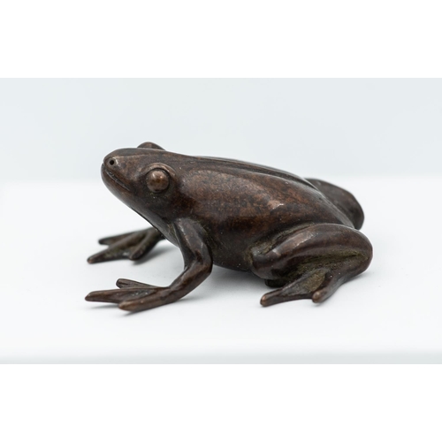 869 - Japanese Bronze Figure of Frog